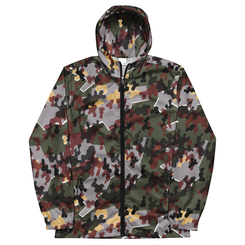 German Zelt-tarnmuster Winter CAMO Men’s windbreaker - Mens Windbreaker