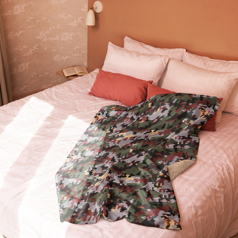 Zelt-tarnmuster Winter CAMO Sherpa Blanket