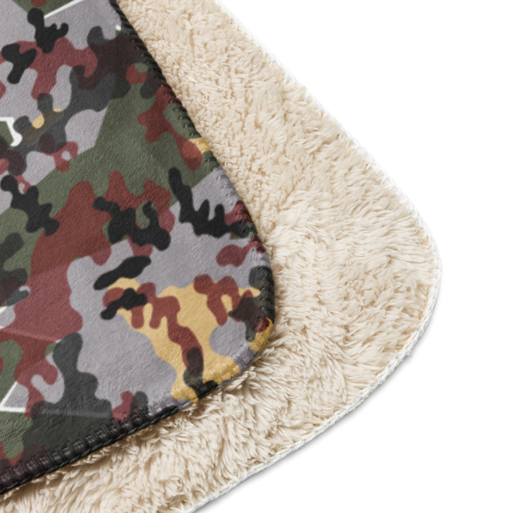 German Zelt-tarnmuster Winter CAMO Sherpa blanket - Blanket