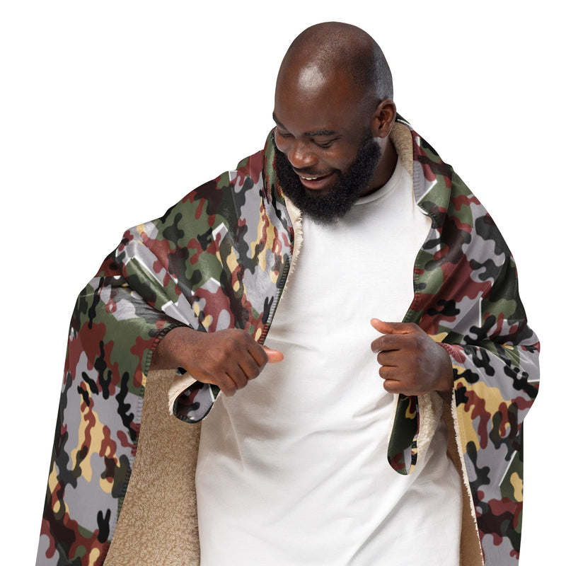 Zelt-tarnmuster Winter CAMO Sherpa Blanket