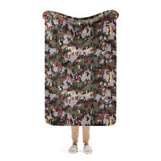 Zelt-tarnmuster Winter CAMO Sherpa Blanket - 37″×57″