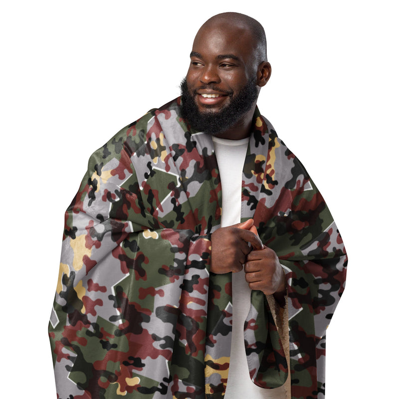 Zelt-tarnmuster Winter CAMO Sherpa Blanket