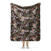 Zelt-tarnmuster Winter CAMO Sherpa Blanket - 50″×60″