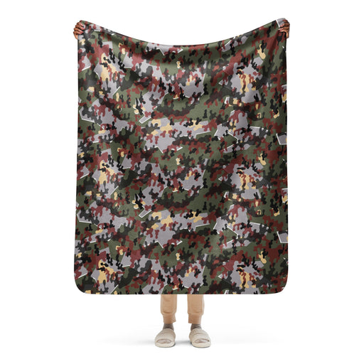 Zelt-tarnmuster Winter CAMO Sherpa Blanket - 50″×60″