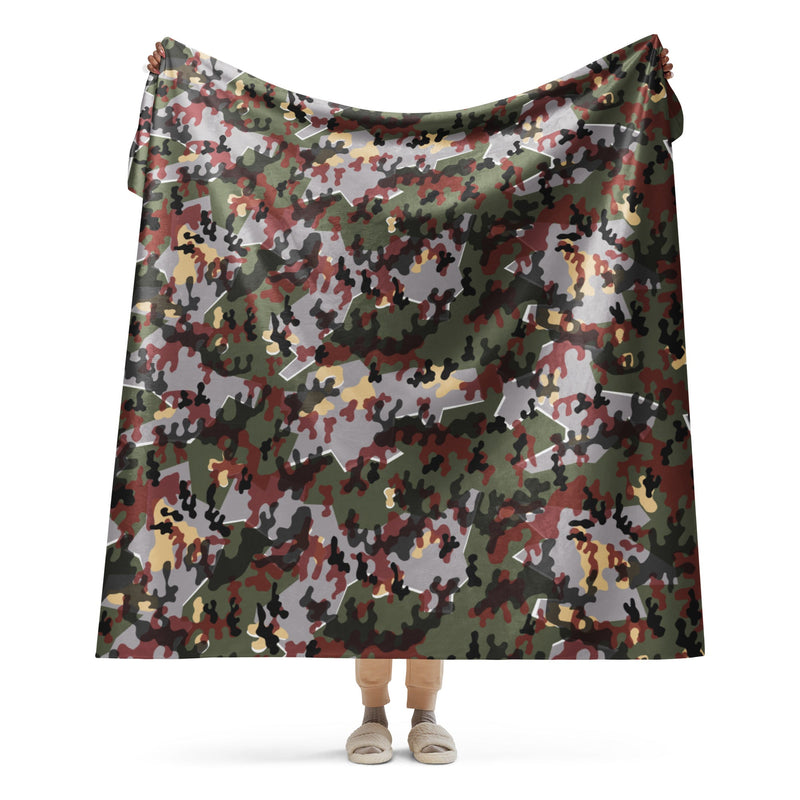 Zelt-tarnmuster Winter CAMO Sherpa Blanket - 60″×80″