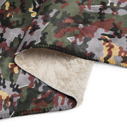 Zelt-tarnmuster Winter CAMO Sherpa Blanket