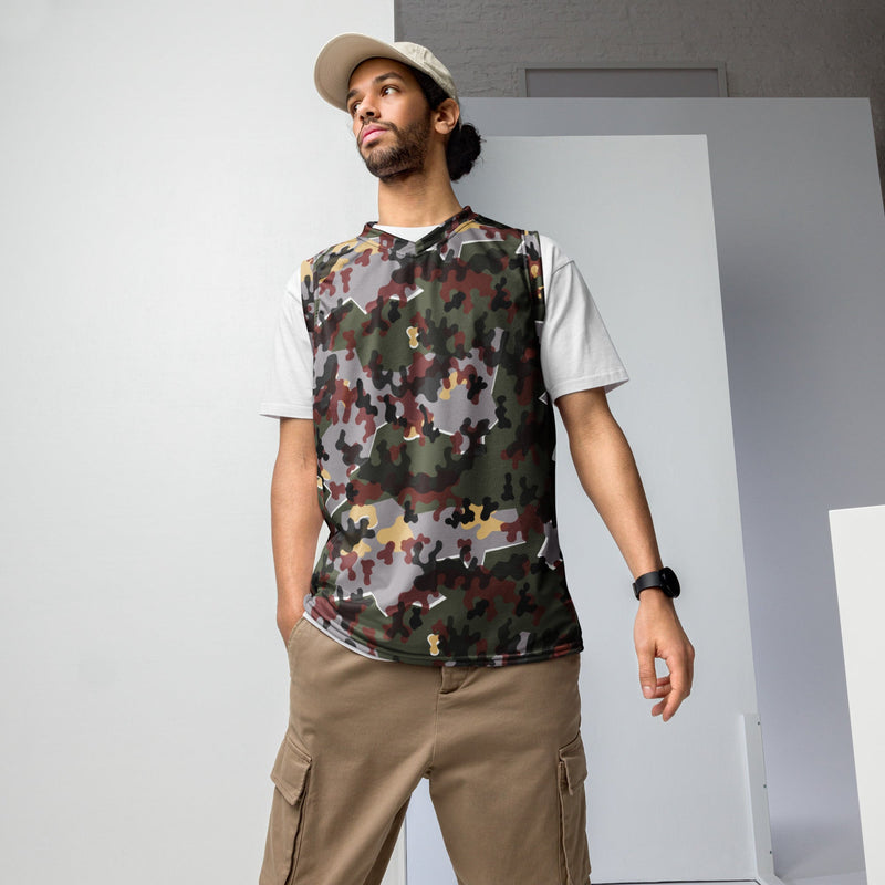 Zelt-tarnmuster Winter CAMO Unisex Basketball Jersey - 2XS