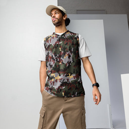 Zelt-tarnmuster Winter CAMO Unisex Basketball Jersey - 2XS