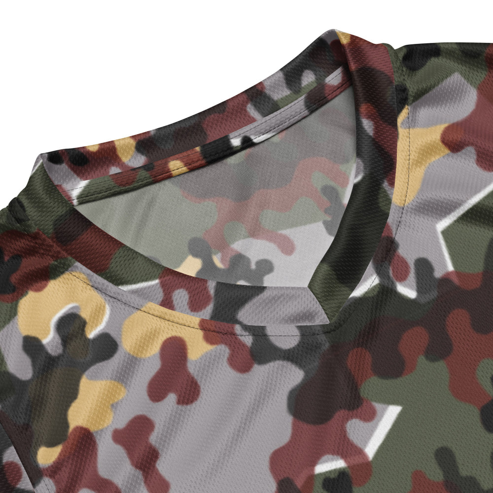 German Zelt-tarnmuster Winter CAMO unisex basketball jersey - Unisex Basketball Jersey