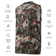 Zelt-tarnmuster Winter CAMO Unisex Basketball Jersey