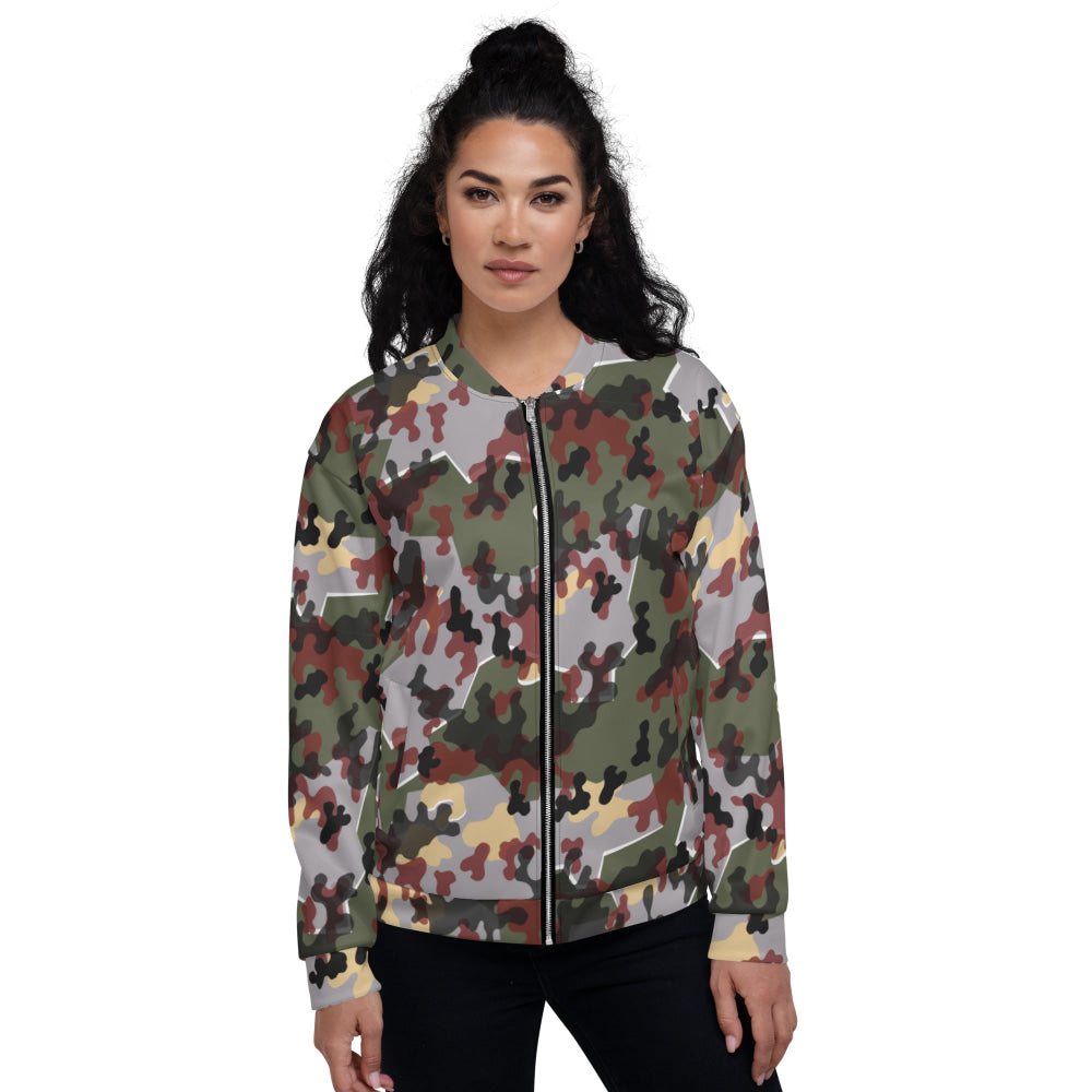 German Zelt-tarnmuster Winter CAMO Unisex Bomber Jacket