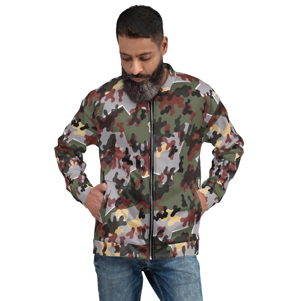 German Zelt-tarnmuster Winter CAMO Unisex Bomber Jacket