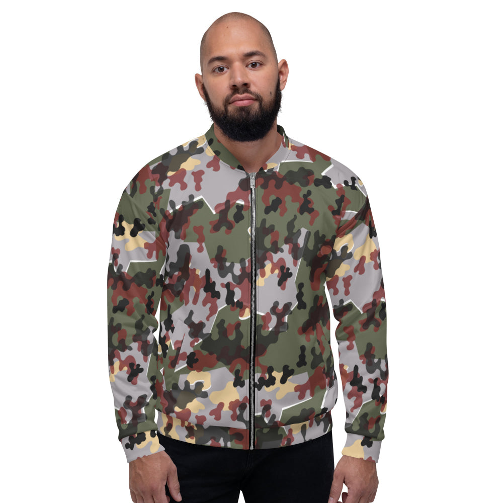 German Zelt-tarnmuster Winter CAMO Unisex Bomber Jacket