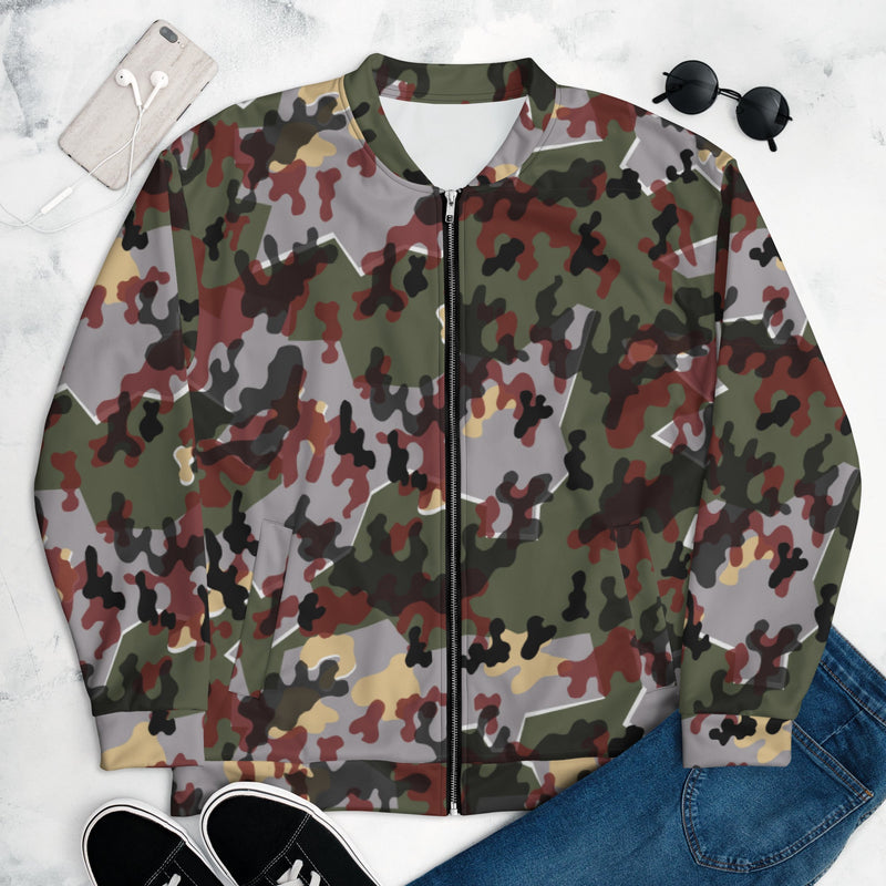 Zelt-tarnmuster Winter CAMO Unisex Bomber Jacket - XS