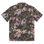 Zelt-tarnmuster Winter CAMO Unisex Short-Sleeve Button Shirt - 2XS - Button-Up