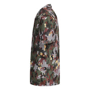 Zelt-tarnmuster Winter CAMO Unisex Short-Sleeve Button Shirt - Button-Up
