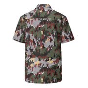 Zelt-tarnmuster Winter CAMO Unisex Short-Sleeve Button Shirt - Button-Up