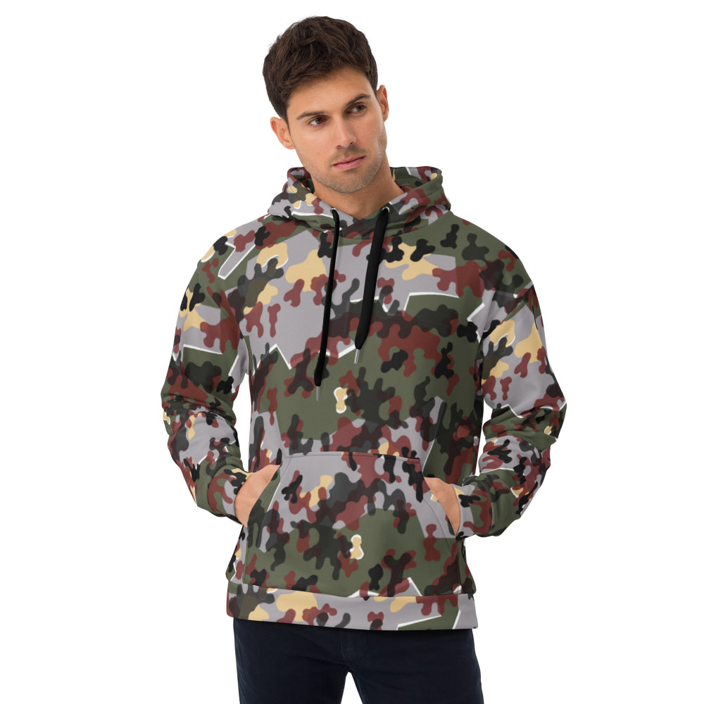 German Zelt-tarnmuster Winter CAMO Unisex Hoodie - 2XS