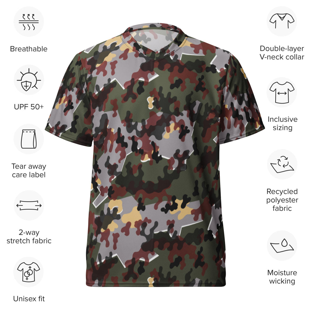 German Zelt-tarnmuster Winter CAMO unisex sports jersey - Unisex Sports Jersey