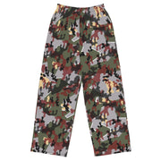 Zelt-tarnmuster Winter CAMO Unisex Wide-Leg Leisure Pants - 2XS - Pant