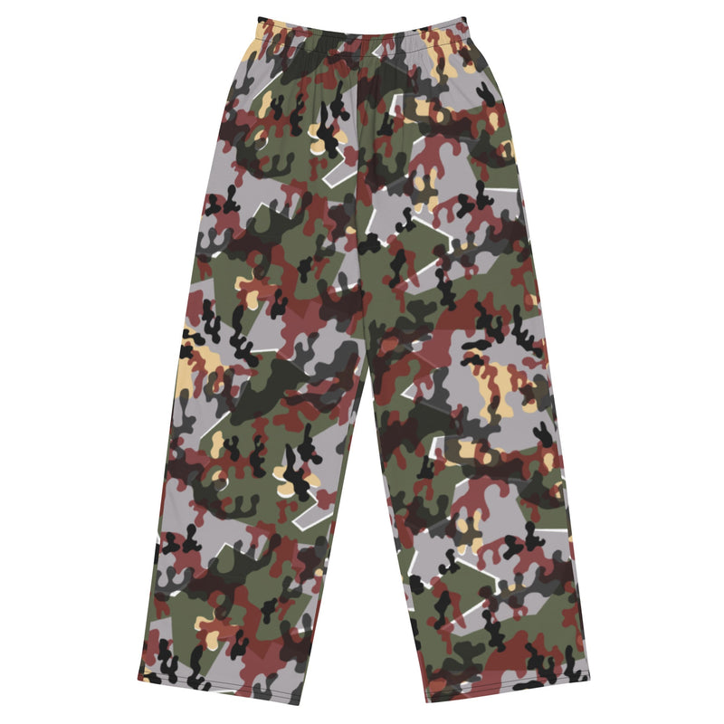 Zelt-tarnmuster Winter CAMO Unisex Wide-Leg Leisure Pants - 2XS - Pant