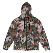 Zelt-tarnmuster Winter CAMO Unisex Zip Hoodie - 2XS
