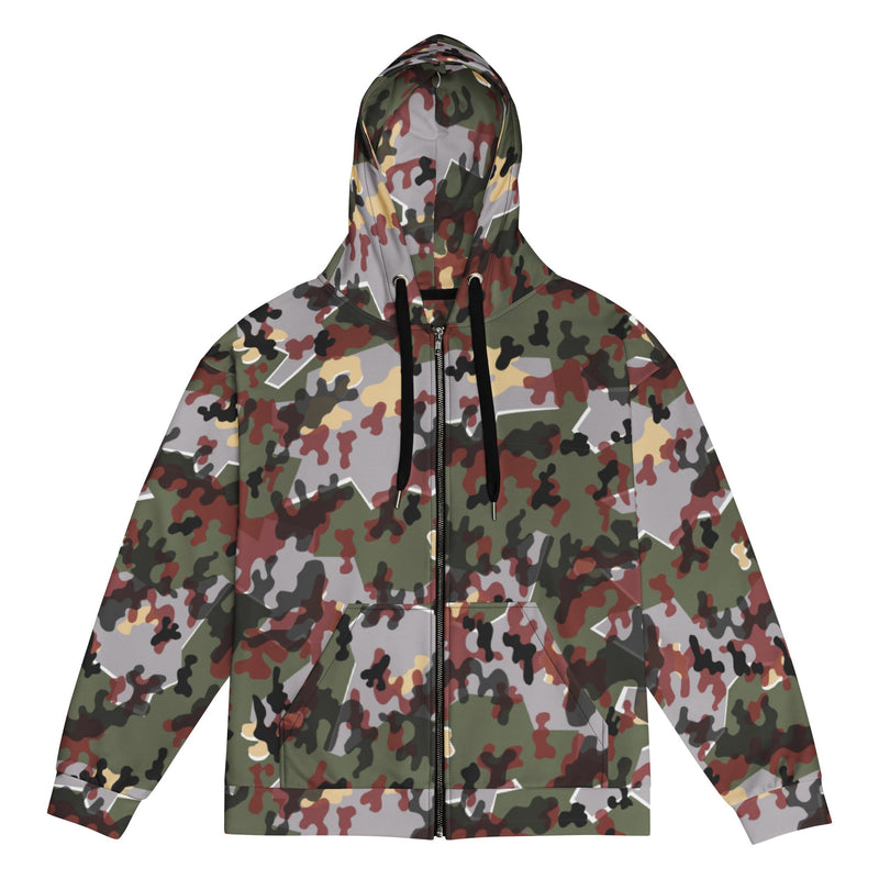 Zelt-tarnmuster Winter CAMO Unisex Zip Hoodie - 2XS