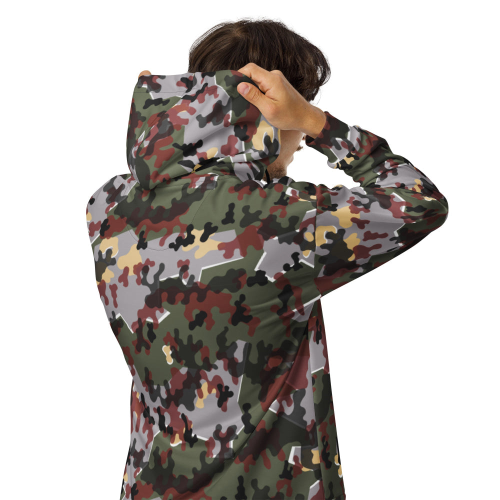 German Zelt-tarnmuster Winter CAMO Unisex zip hoodie - Zip Hoodie