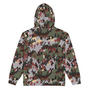 Zelt-tarnmuster Winter CAMO Unisex Zip Hoodie