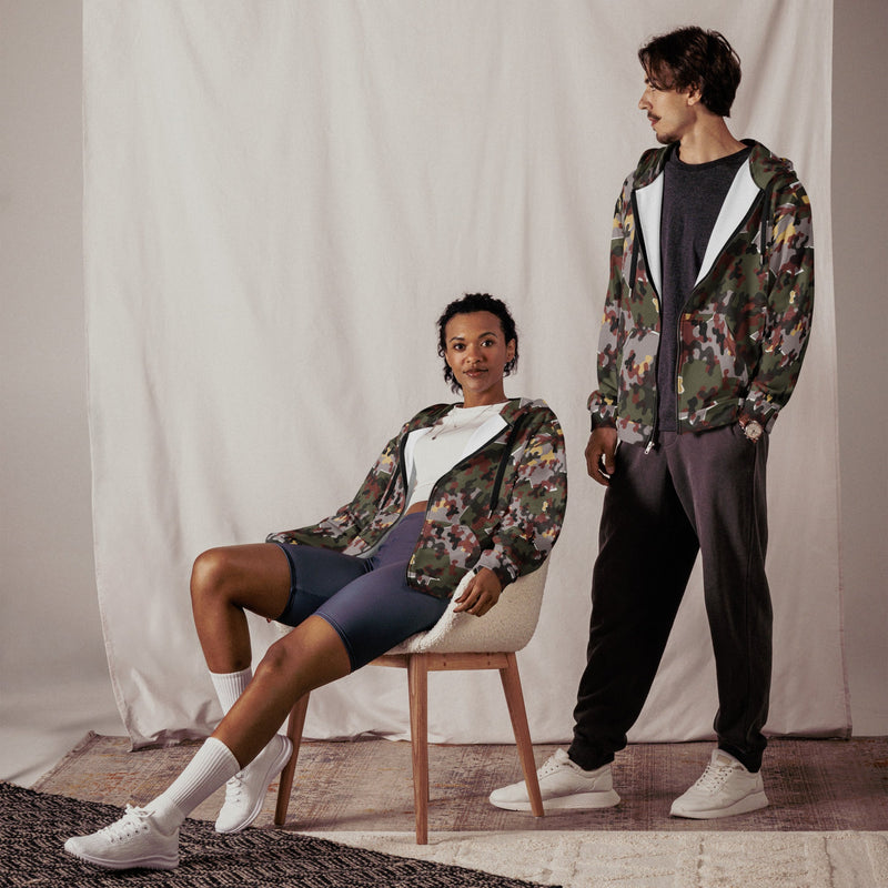 Zelt-tarnmuster Winter CAMO Unisex Zip Hoodie