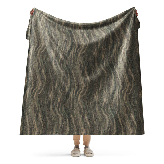 Ghillie Sniper Veil CAMO Sherpa blanket - 60″×80″ - Blanket