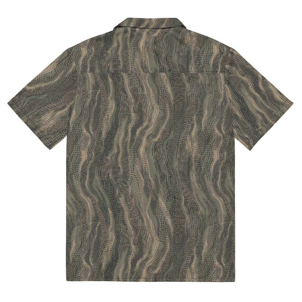 Ghillie Sniper Veil CAMO Unisex button shirt - Button Shirt