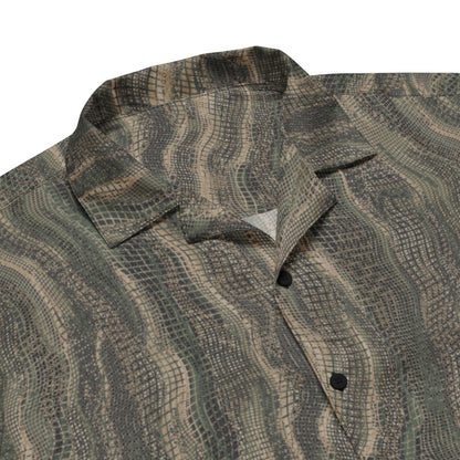 Ghillie Sniper Veil CAMO Unisex button shirt - Button Shirt