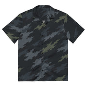 Ghost Ops Nightfall CAMO Unisex Short-Sleeve Button Shirt - 2XS - Button-Up