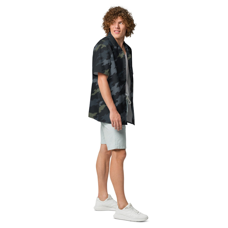 Ghost Ops Nightfall CAMO Unisex Short-Sleeve Button Shirt - Button-Up