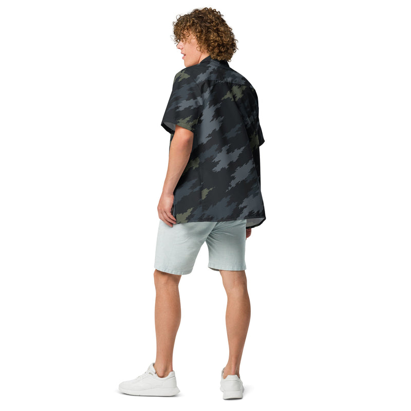 Ghost Ops Nightfall CAMO Unisex Short-Sleeve Button Shirt - Button-Up