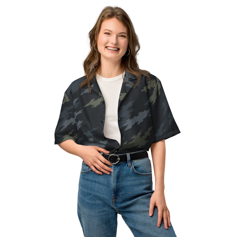 Ghost Ops Nightfall CAMO Unisex Short-Sleeve Button Shirt - Button-Up