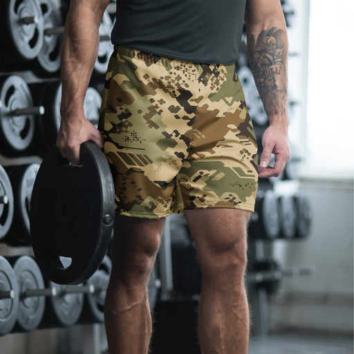 Ghostline Multi-Terrain CAMO Unisex Athletic Long Shorts - 2XS