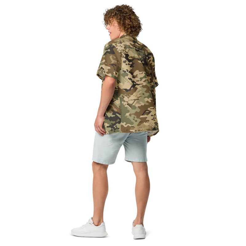 Ghostline Multi-Terrain CAMO Unisex Short-Sleeve Button Shirt - Button-Up