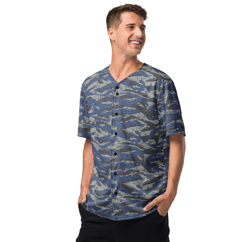 Lizard Greek Air Force CAMO Unisex Baseball Jersey