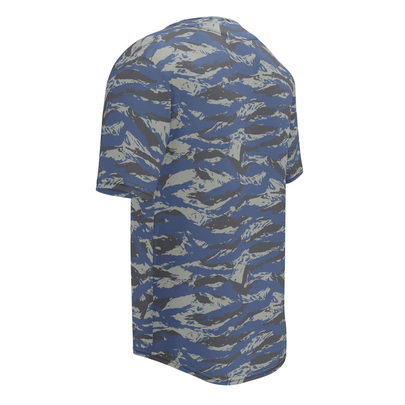 Lizard Greek Air Force CAMO Unisex Baseball Jersey