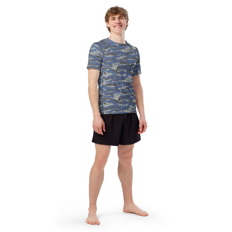 Lizard Greek Air Force CAMO Mens Short-Sleeve Rash Guard - SS
