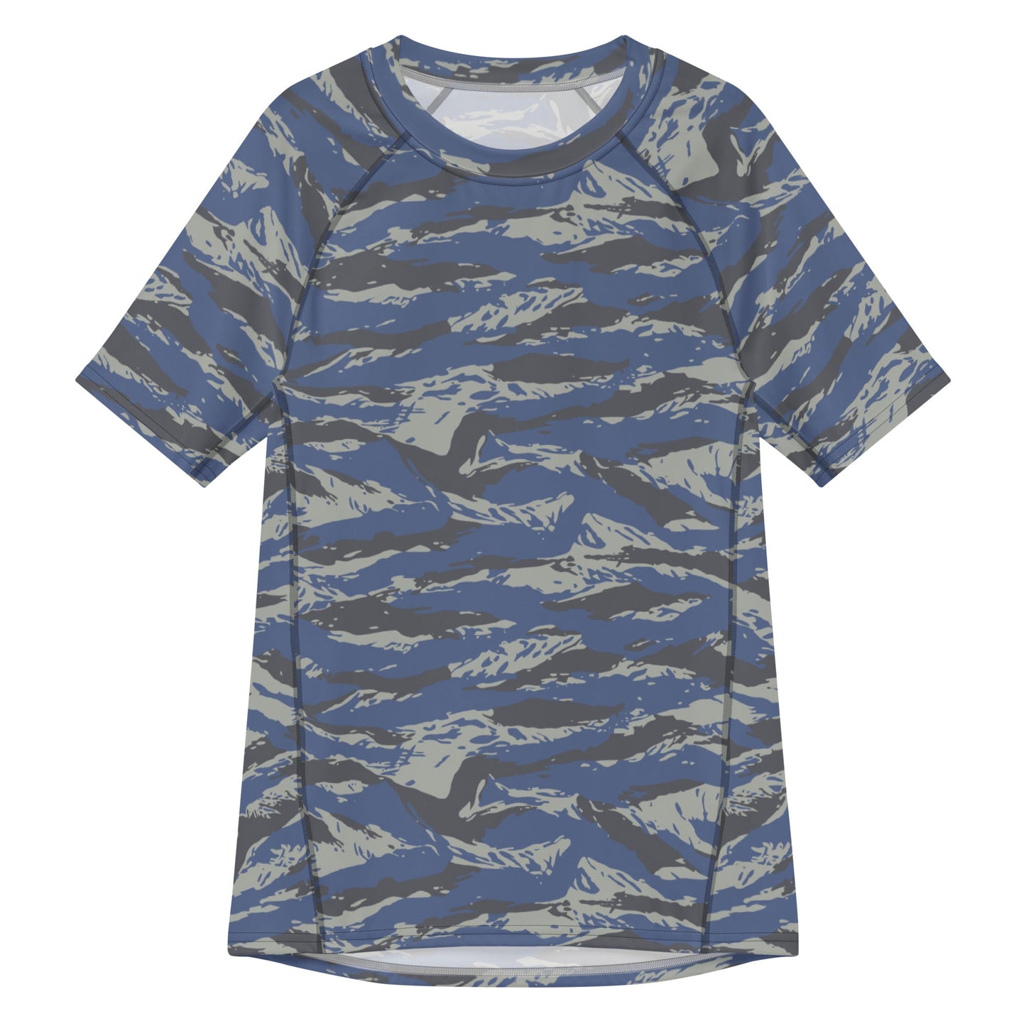 Greek Lizard Air Force CAMO Mens Short-Sleeve Rash Guard - 2XS - Short-sleeve Guards