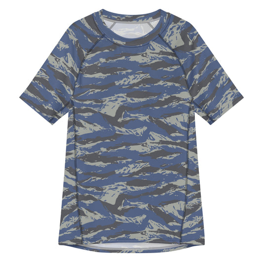 Greek Lizard Air Force CAMO Mens Short-Sleeve Rash Guard - 2XS - Short-sleeve Guards