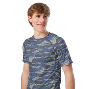 Lizard Greek Air Force CAMO Mens Short-Sleeve Rash Guard - SS