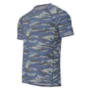Lizard Greek Air Force CAMO Mens Short-Sleeve Rash Guard - SS