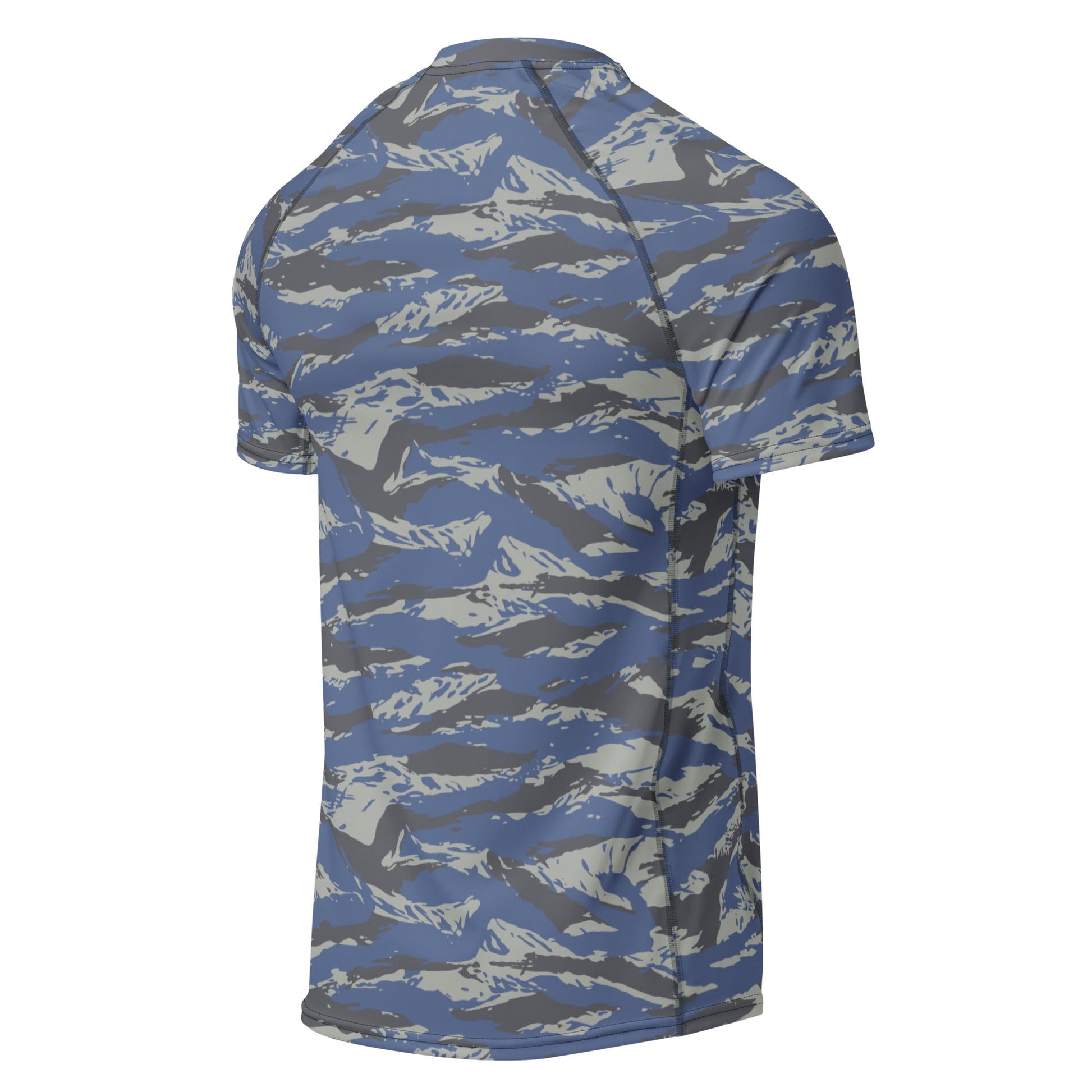 Greek Lizard Air Force CAMO Mens Short-Sleeve Rash Guard - Short-sleeve Guards