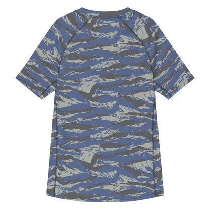 Greek Lizard Air Force CAMO Mens Short-Sleeve Rash Guard - Short-sleeve Guards