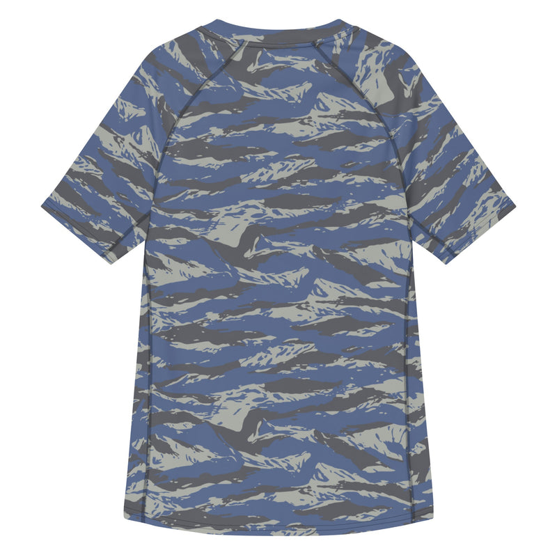 Lizard Greek Air Force CAMO Mens Short-Sleeve Rash Guard - SS