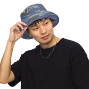 Lizard Greek Air Force CAMO Reversible Bucket Hat